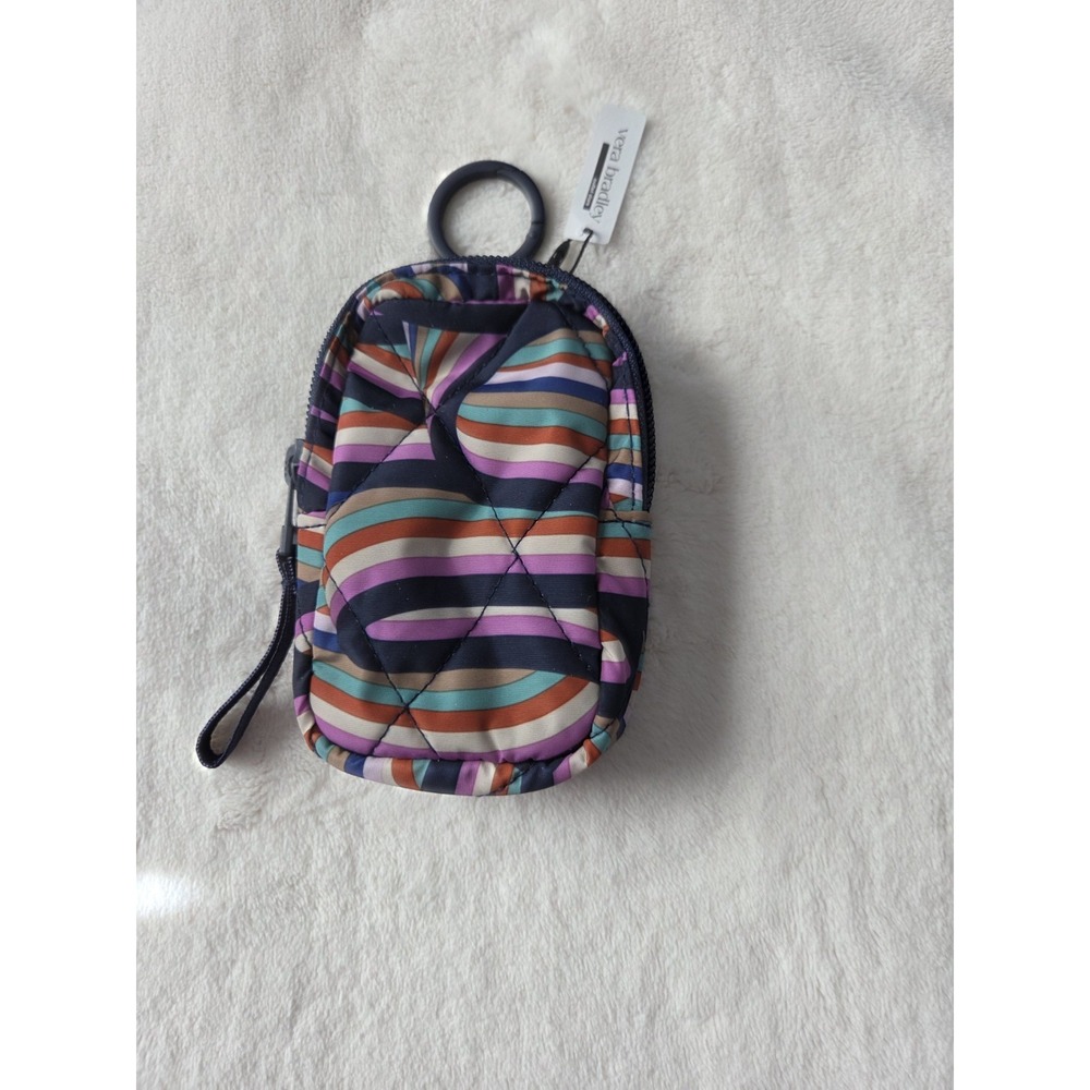 Vera Bradley Colorful Pouch Key Chain-nylon-quilted.‎